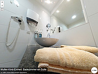Mutter-Kind-Einheit: Badezimmer en Suite in 360° Ansicht - Klicken Sie zum Öffnen des Panoramas