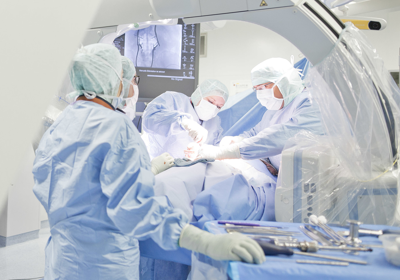 Neurosurgery hybrid operating theatre