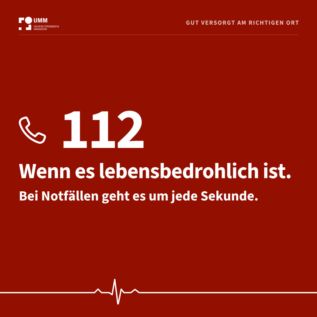 Im Notfall 112 wählen