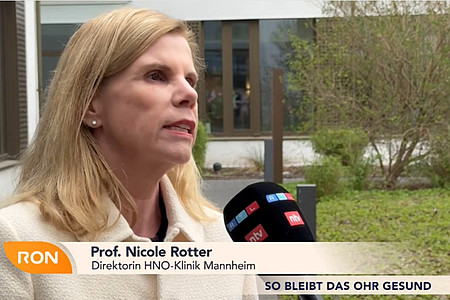 Professor Nicole im Interview mit RON-TV.