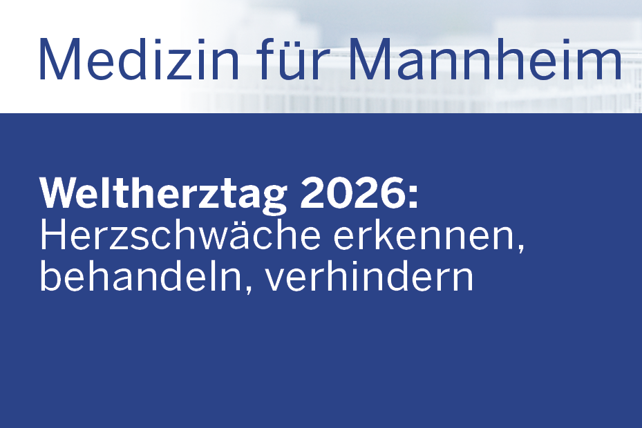 Banner mit Text zu Weltherrztag 2026 in Mannheim mit Veranstaltungshinweis und Bild eines Gebäudes im Hintergrund